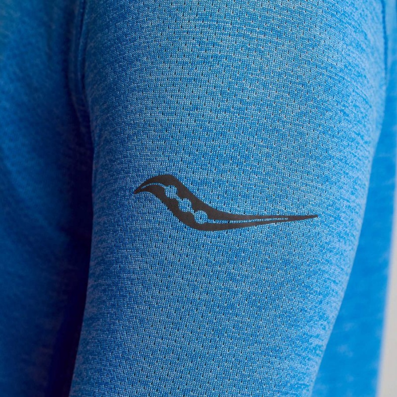 Blue Saucony Stopwatch Long Sleeve Women's T Shirts | Malaysia S54918-N85