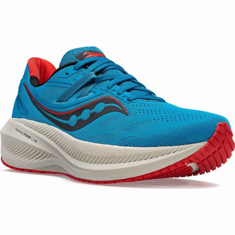 Blue Saucony Triumph 20 Men's Running Shoes | Malaysia S63215-F02