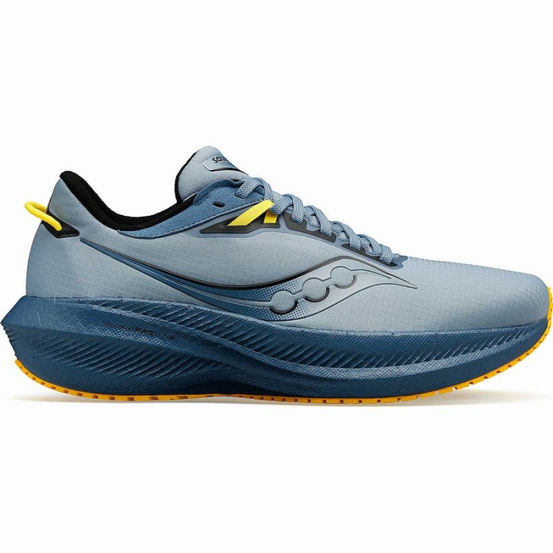 Blue Saucony Triumph 21 RUNSHIELD Men\'s Running Shoes | Malaysia S25364-S31