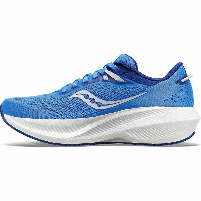 Blue Saucony Triumph 21 Wide Women's Running Shoes | Malaysia S21376-G40