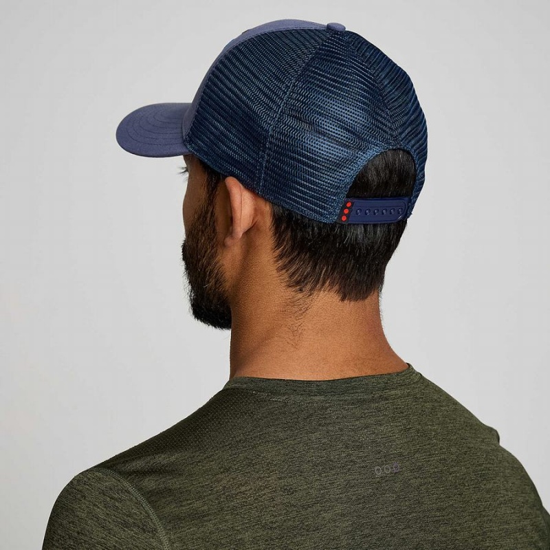 Blue Saucony Trucker Men's Hats | Malaysia S56901-L26