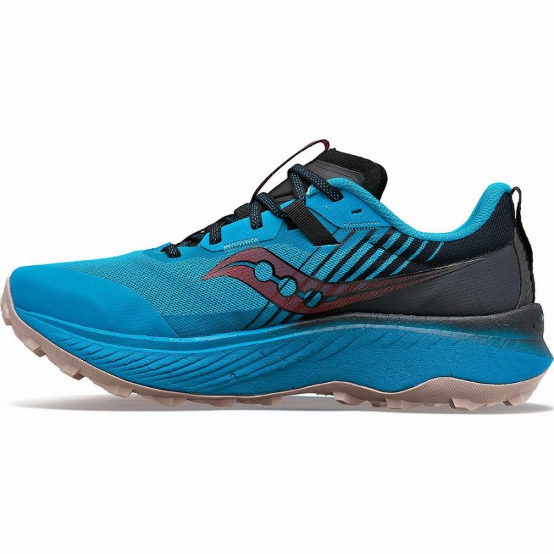 Blue / Black Saucony Endorphin Edge Men's Trail Running Shoes | Malaysia S85041-P36