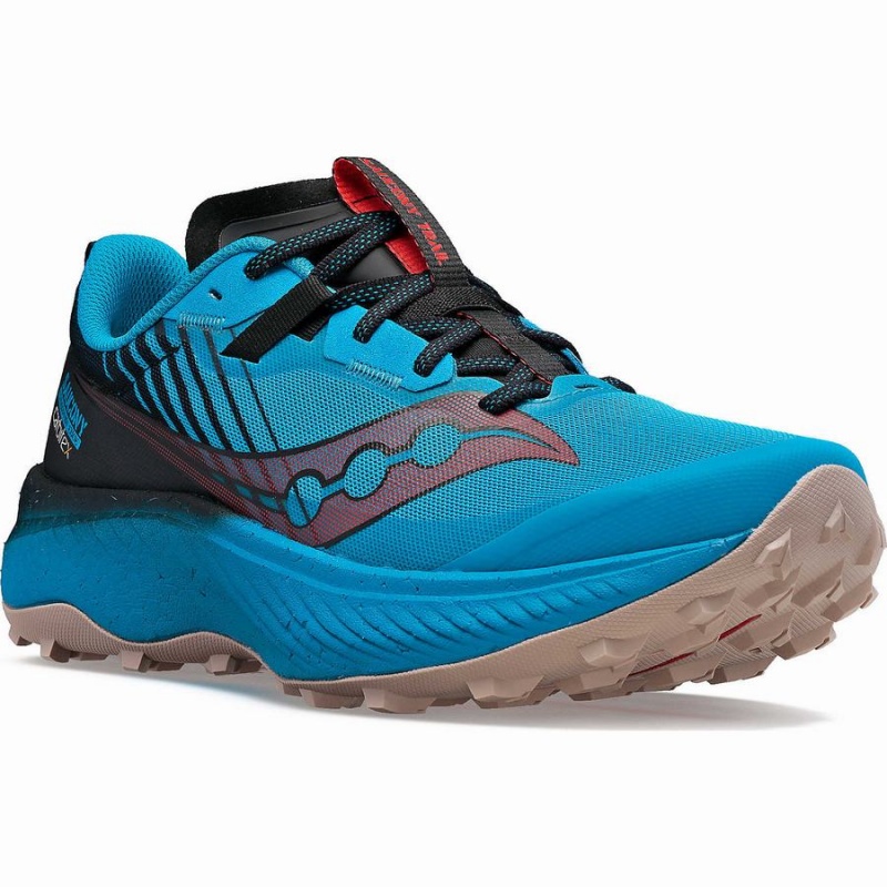 Blue / Black Saucony Endorphin Edge Men's Trail Running Shoes | Malaysia S85041-P36