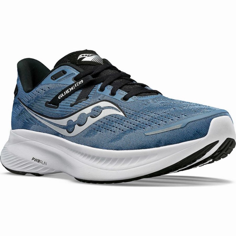 Blue / Black Saucony Guide 16 Men's Running Shoes | Malaysia S63159-A83