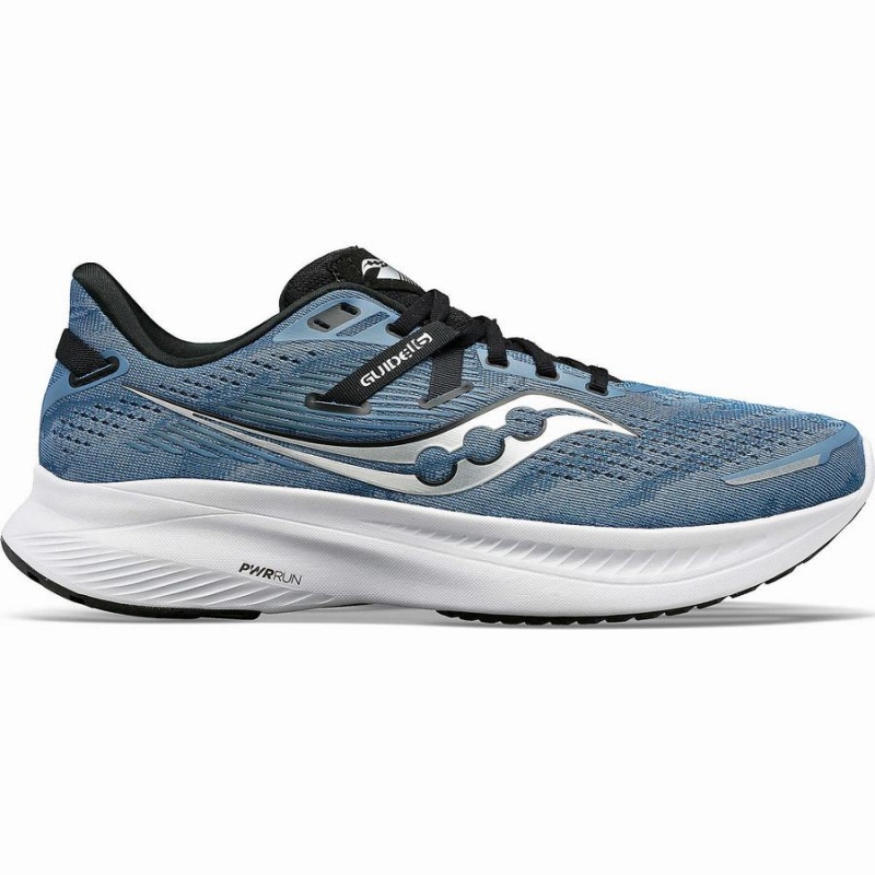 Blue / Black Saucony Guide 16 Men\'s Running Shoes | Malaysia S63159-A83