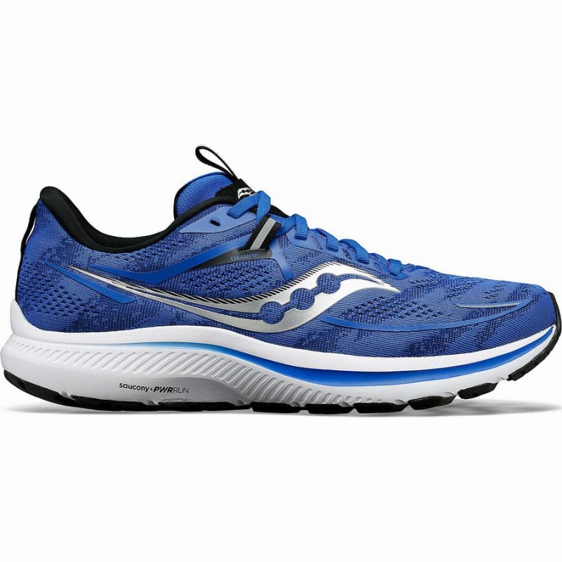 Blue / Black Saucony Omni 21 Men\'s Running Shoes | Malaysia S12095-E70