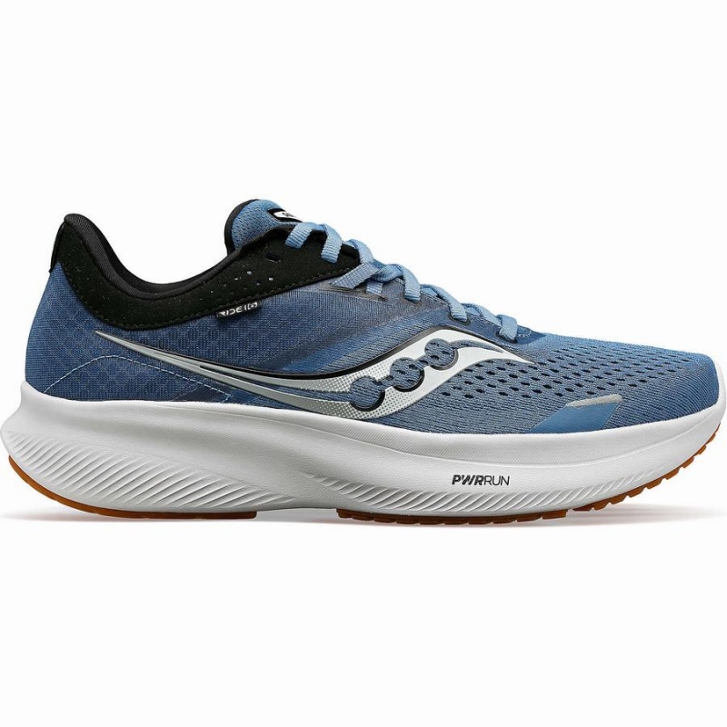 Blue / Black Saucony Ride 16 Men\'s Running Shoes | Malaysia S41806-V36