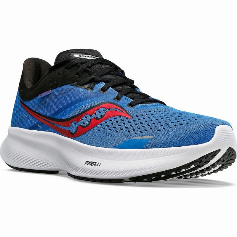 Blue / Black Saucony Ride 16 Men's Running Shoes | Malaysia S18350-B68