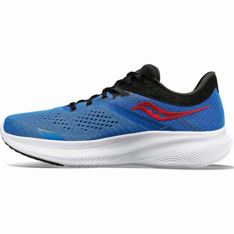 Blue / Black Saucony Ride 16 Wide Men's Running Shoes | Malaysia S18765-W17