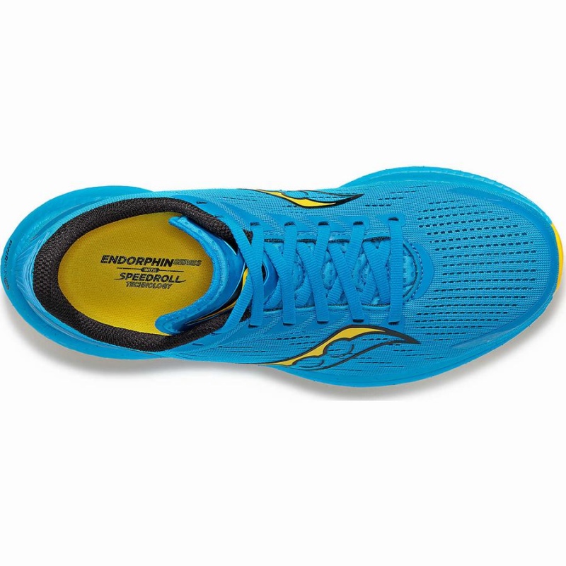 Blue / Gold Saucony Endorphin Speed 3 Men's Running Shoes | Malaysia S65793-R52