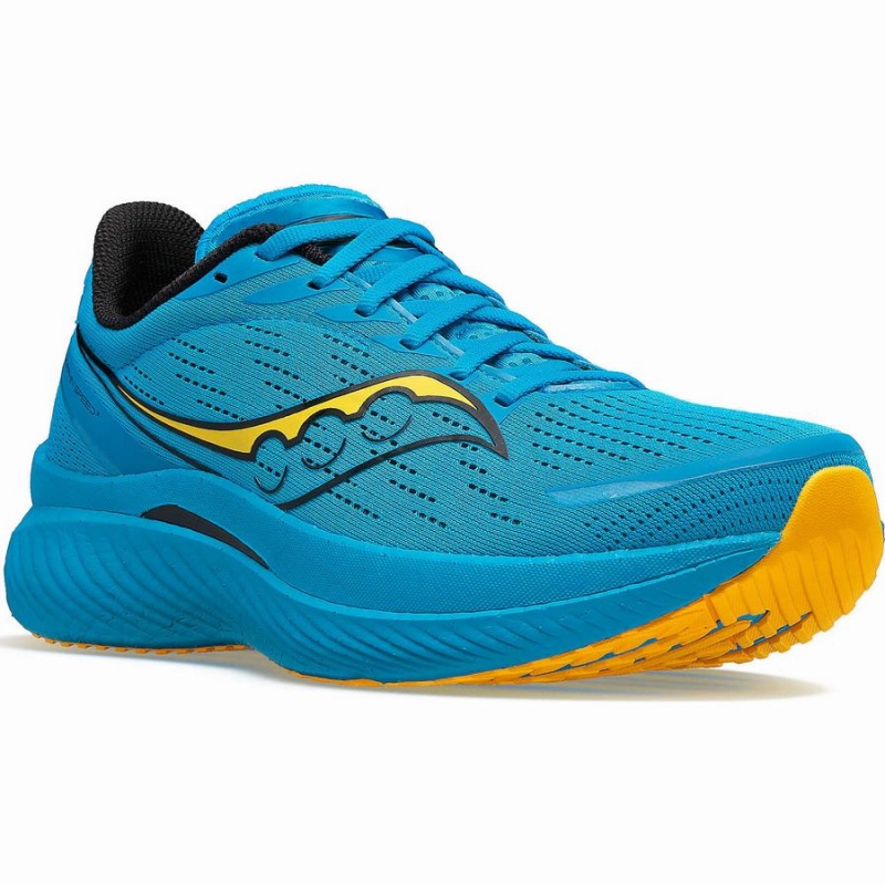 Blue / Gold Saucony Endorphin Speed 3 Men's Running Shoes | Malaysia S65793-R52