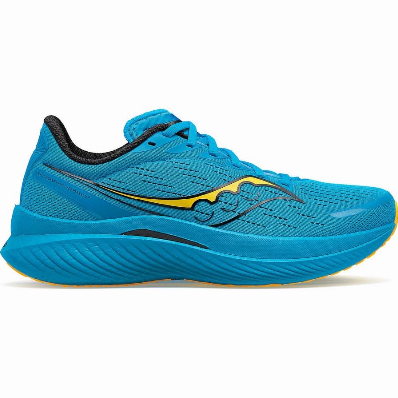 Blue / Gold Saucony Endorphin Speed 3 Men\'s Running Shoes | Malaysia S65793-R52