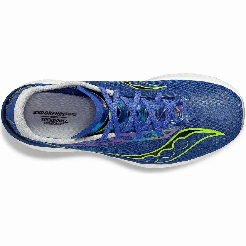 Blue / Green Saucony Endorphin Pro 3 Men's Running Shoes | Malaysia S79612-T78