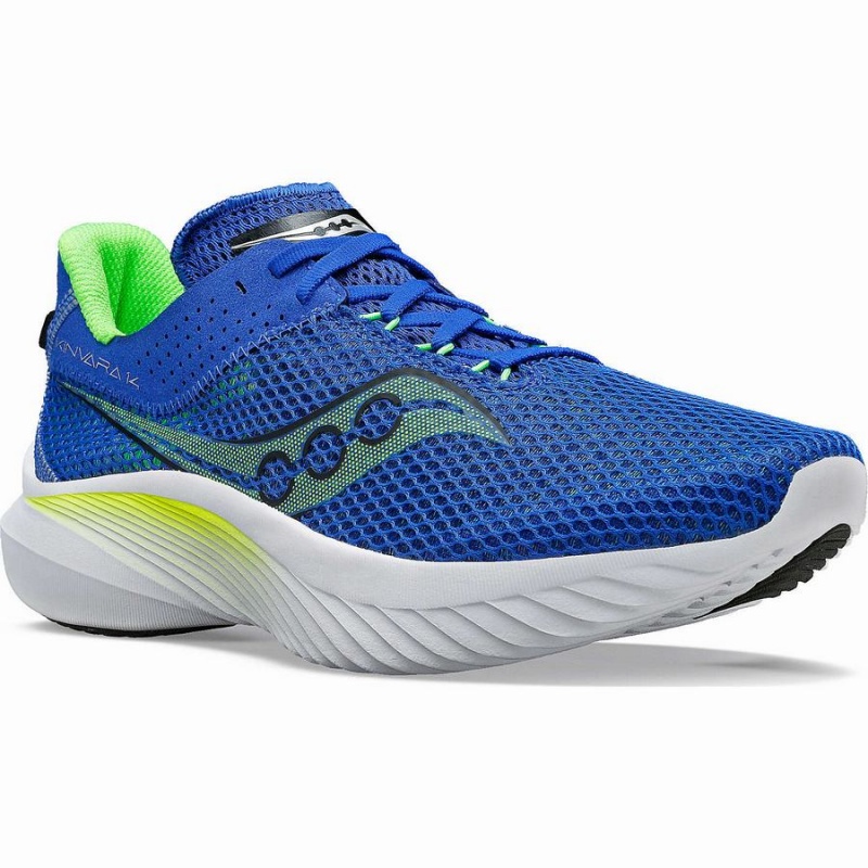 Blue / Green Saucony Kinvara 14 Men's Running Shoes | Malaysia S89471-T47