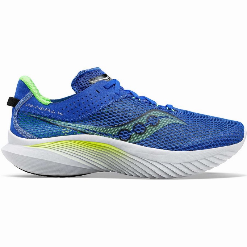 Blue / Green Saucony Kinvara 14 Men\'s Running Shoes | Malaysia S89471-T47