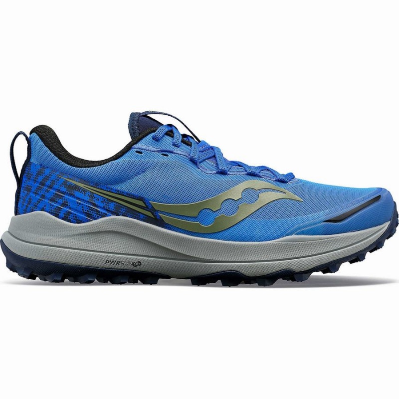 Blue / Navy Saucony Xodus Ultra 2 Men\'s Trail Running Shoes | Malaysia S02719-G97