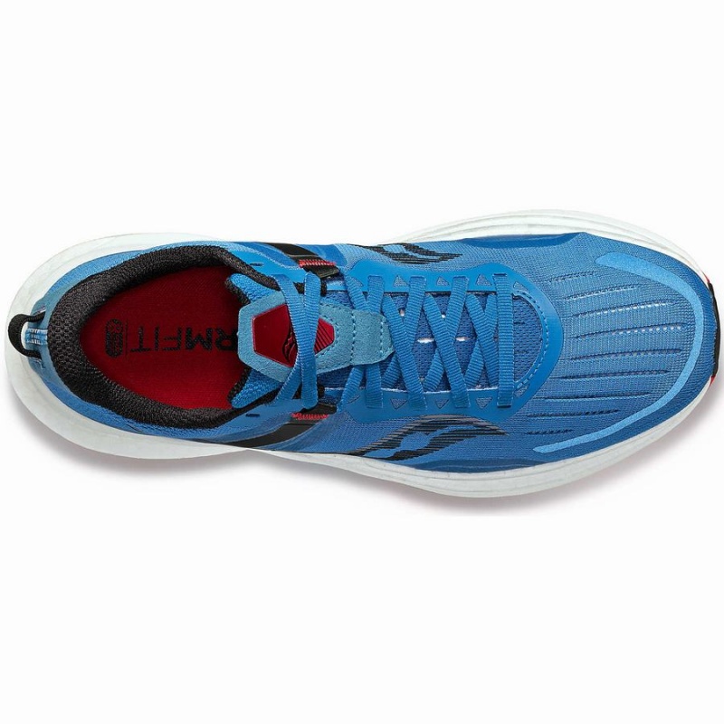 Blue / Red Saucony Tempus Men's Running Shoes | Malaysia S48032-V48