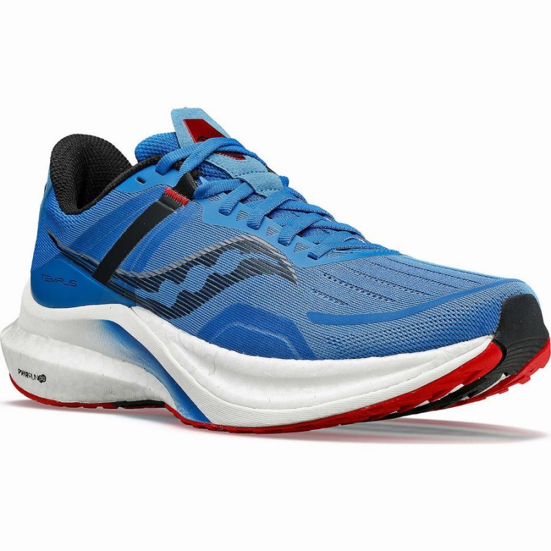 Blue / Red Saucony Tempus Men's Running Shoes | Malaysia S48032-V48