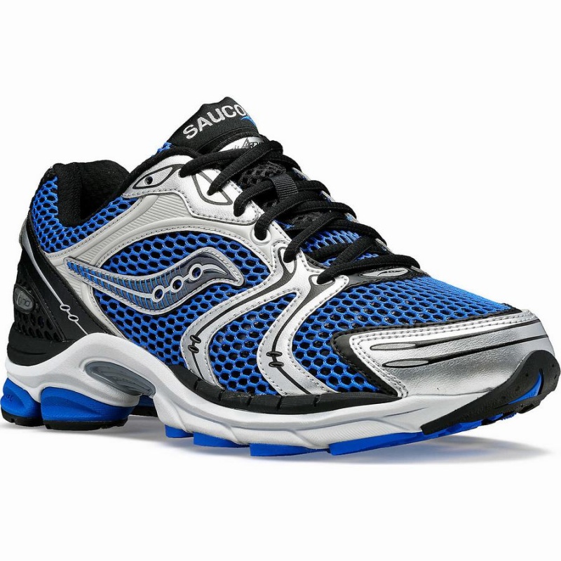 Blue / Silver Saucony ProGrid Triumph 4 Men's Sneakers | Malaysia S82159-V20