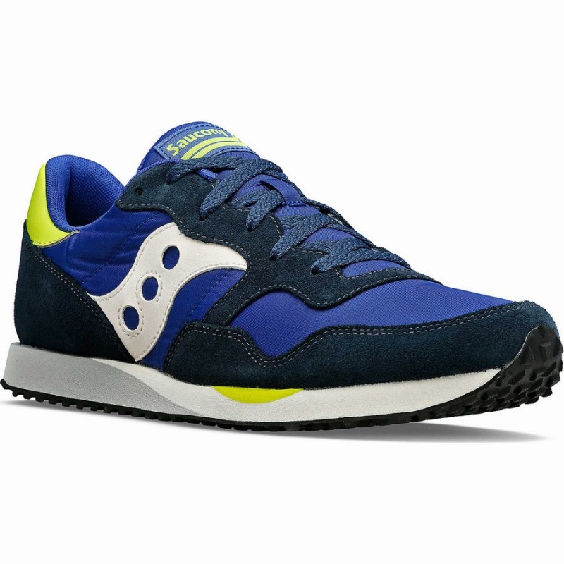 Blue / White / Light Green Saucony DXN Trainer Men's Sneakers | Malaysia S76581-V64