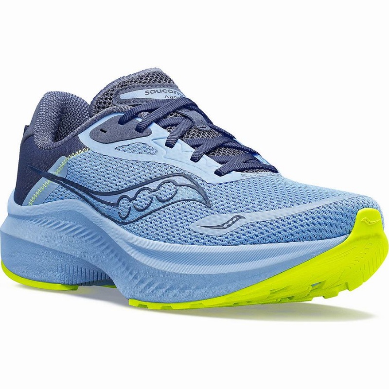 Blue / Yellow Saucony Axon 3 Women's Running Shoes | Malaysia S81729-X25