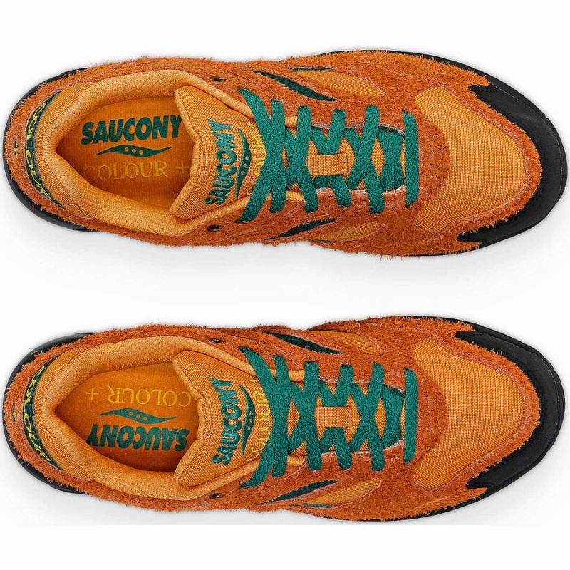 Brown Green Saucony x Colour Plus Grid Shadow 2 Men's Sneakers | Malaysia S78642-T25