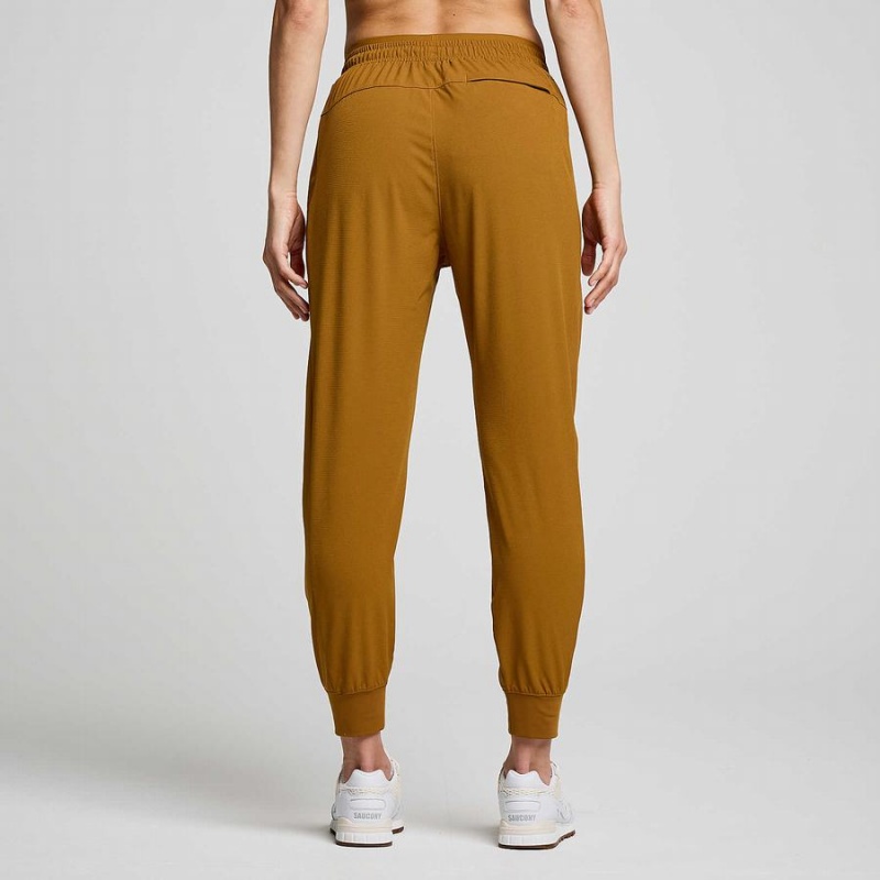 Brown Saucony Boston Woven Women's Pants | Malaysia S34805-K40