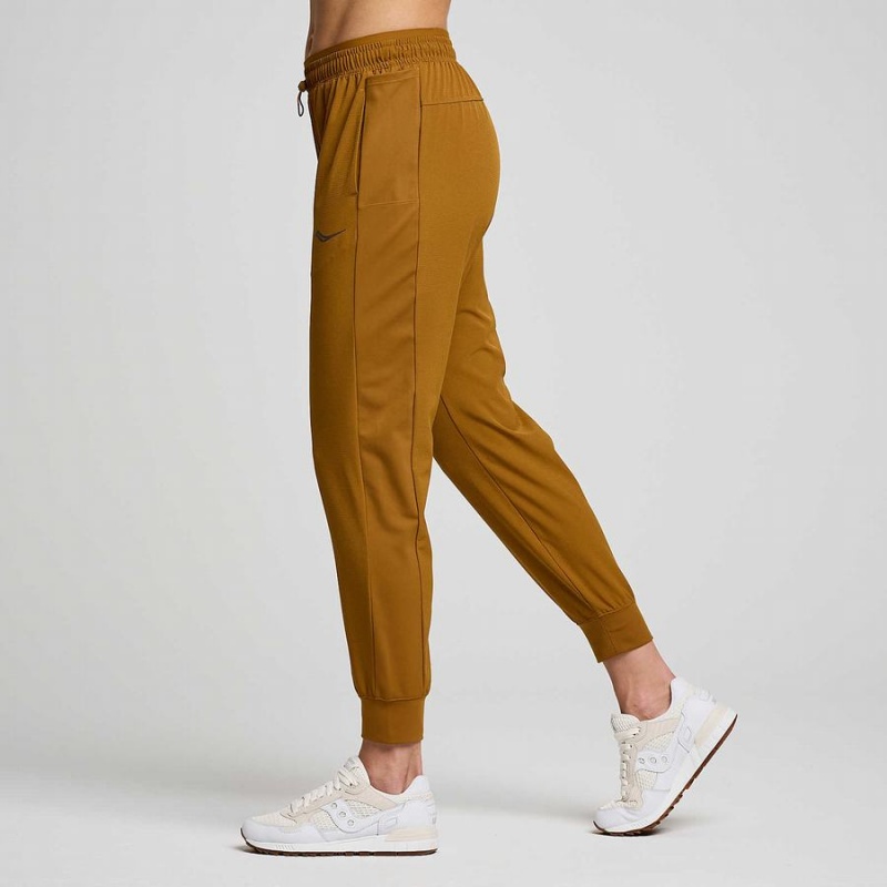 Brown Saucony Boston Woven Women's Pants | Malaysia S34805-K40