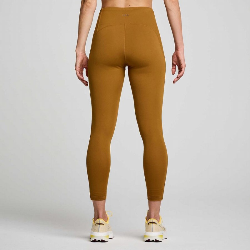 Brown Saucony Fortify Viz Women's Tight | Malaysia S01236-K73