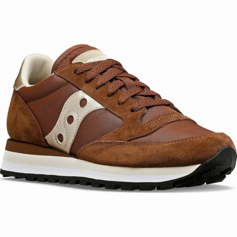 Brown Saucony Jazz Triple Women's Sneakers | Malaysia S16859-P10