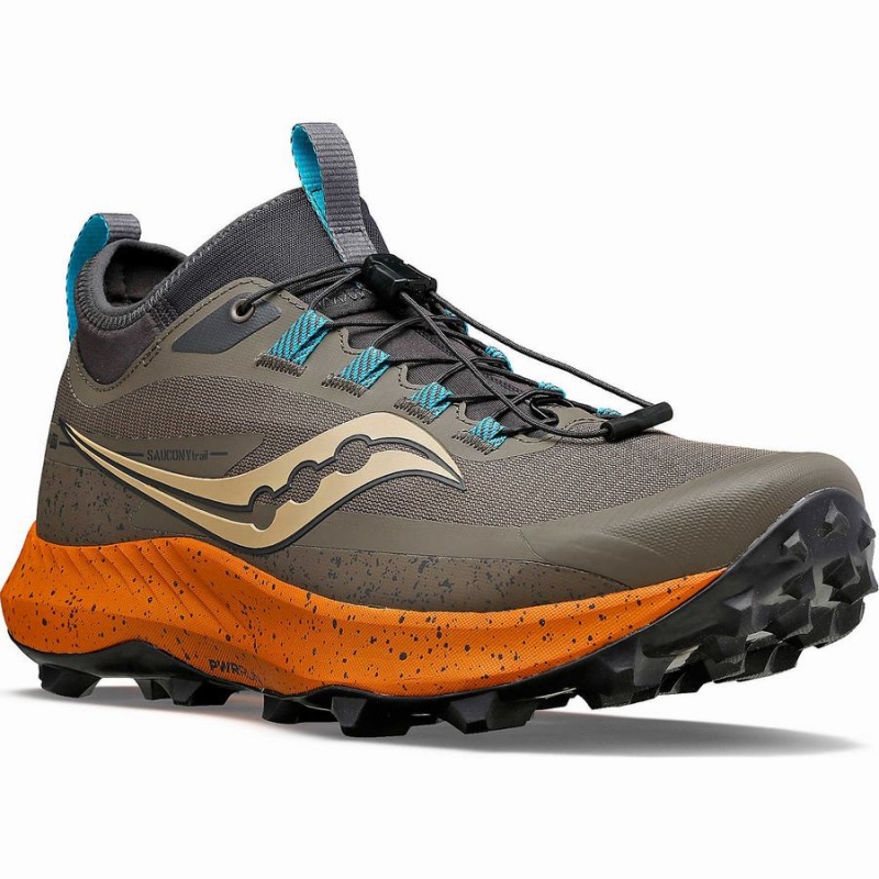 Brown Saucony Peregrine 13 ST Men's Trail Running Shoes | Malaysia S30427-R82