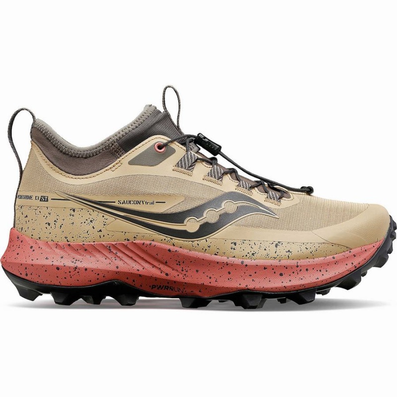 Brown Saucony Peregrine 13 ST Women\'s Trail Running Shoes | Malaysia S73650-E80