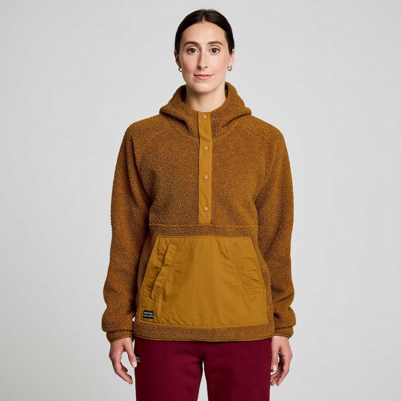 Brown Saucony Recovery Sherpa Men's Pullover | Malaysia S34802-Z91