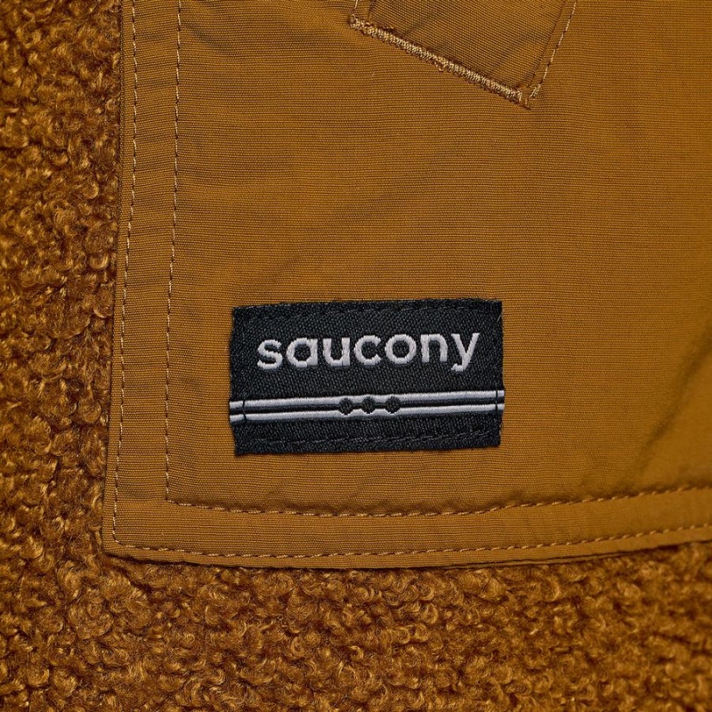 Brown Saucony Recovery Sherpa Men's Pullover | Malaysia S34802-Z91