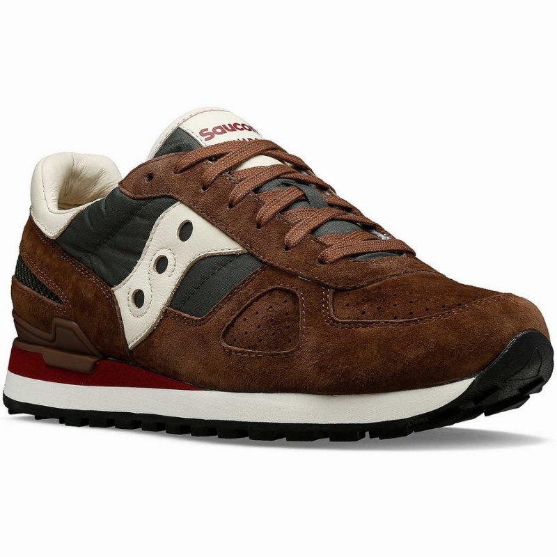 Brown / Green Saucony Shadow Original Premium Women's Sneakers | Malaysia S60813-P15