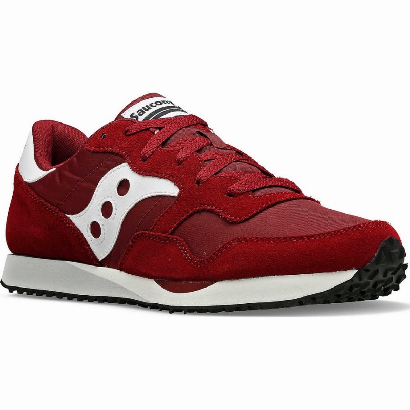 Burgundy / White Saucony DXN Trainer Men's Sneakers | Malaysia S89163-X51