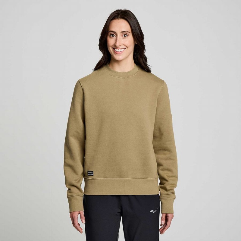 Coffee Saucony Recovery Crew Men's Sweatshirt | Malaysia S06249-Y05