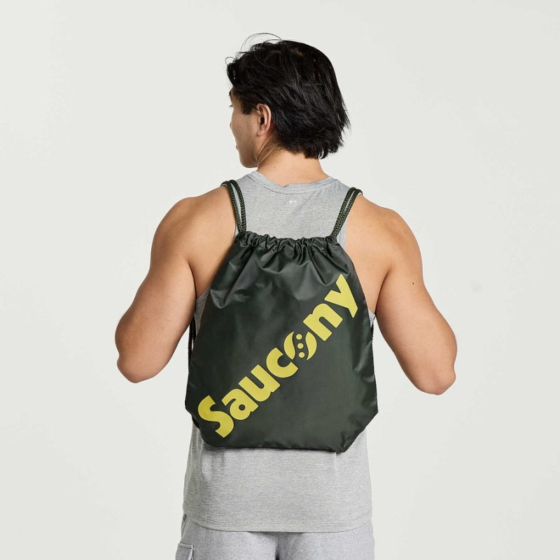 Dark Green Saucony String Men\'s Bags | Malaysia S17682-T24