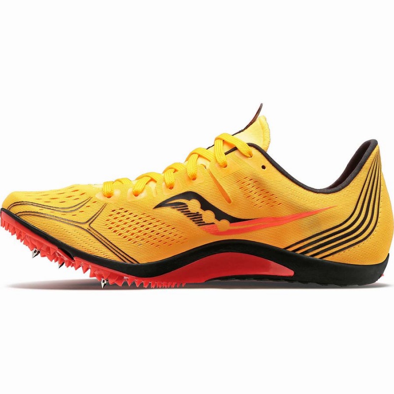 Gold / Red Saucony Endorphin 3 Spike Men's Track Spikes | Malaysia S17504-R26