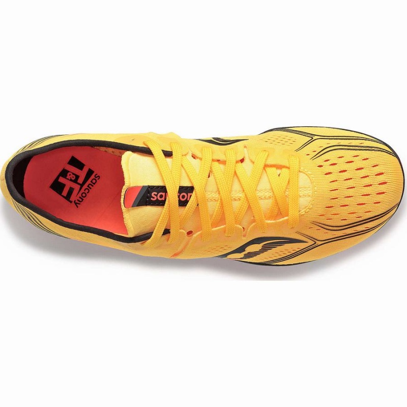 Gold / Red Saucony Endorphin 3 Spike Men's Track Spikes | Malaysia S17504-R26