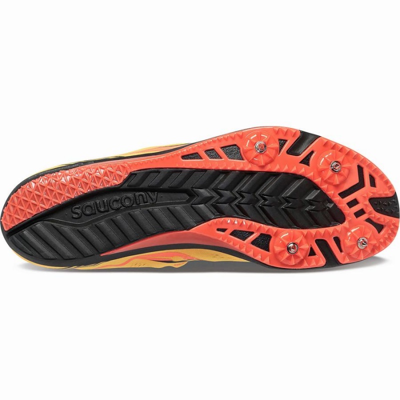 Gold / Red Saucony Endorphin 3 Spike Men's Track Spikes | Malaysia S17504-R26