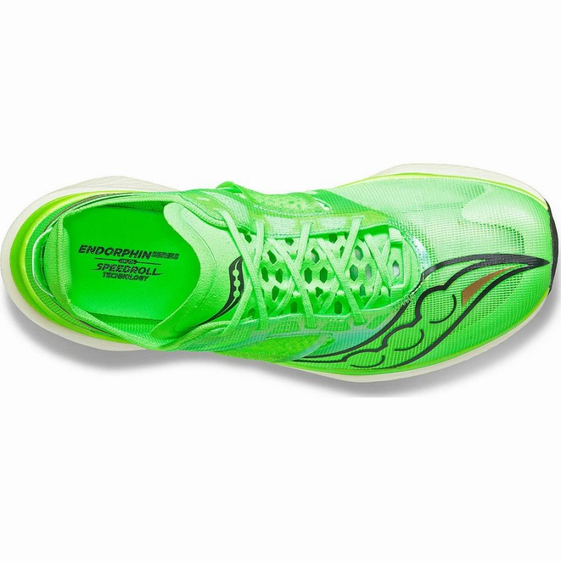 Green Saucony Endorphin Elite Men's Running Shoes | Malaysia S85610-H31