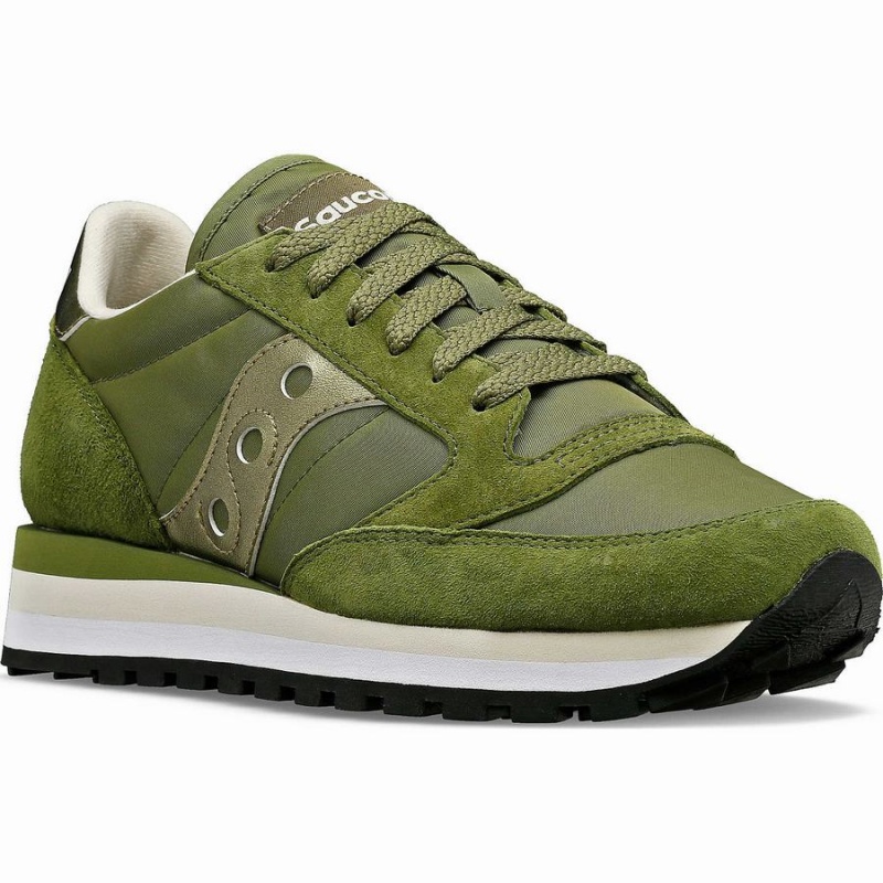 Green Saucony Jazz Triple Women's Sneakers | Malaysia S76423-U37