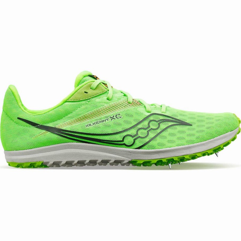 Green Saucony Kilkenny XC9 Flat Men\'s Track Spikes | Malaysia S08591-V14