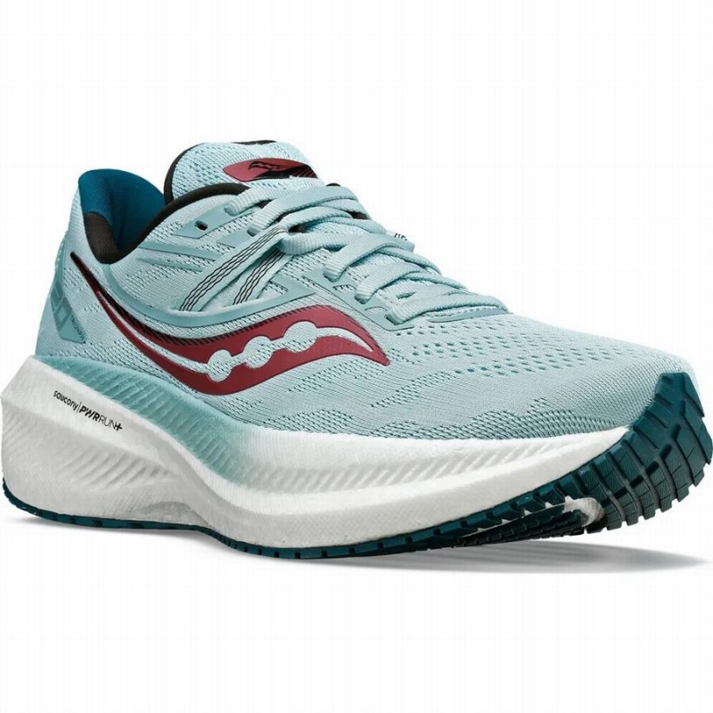 Green Saucony Triumph 20 Women's Running Shoes | Malaysia S23841-A83