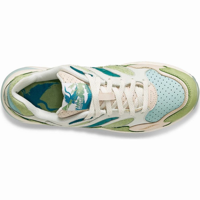 Green / Brown Saucony Marsh Grid Shadow 2 Women's Sneakers | Malaysia S50649-D60