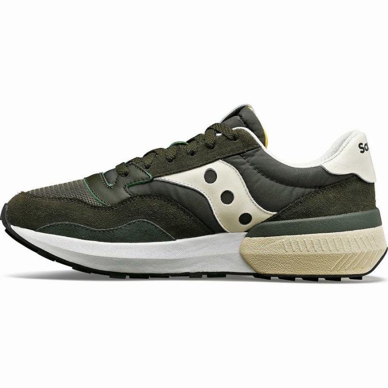 Green / Cream Saucony Jazz NXT Men's Sneakers | Malaysia S94615-N67