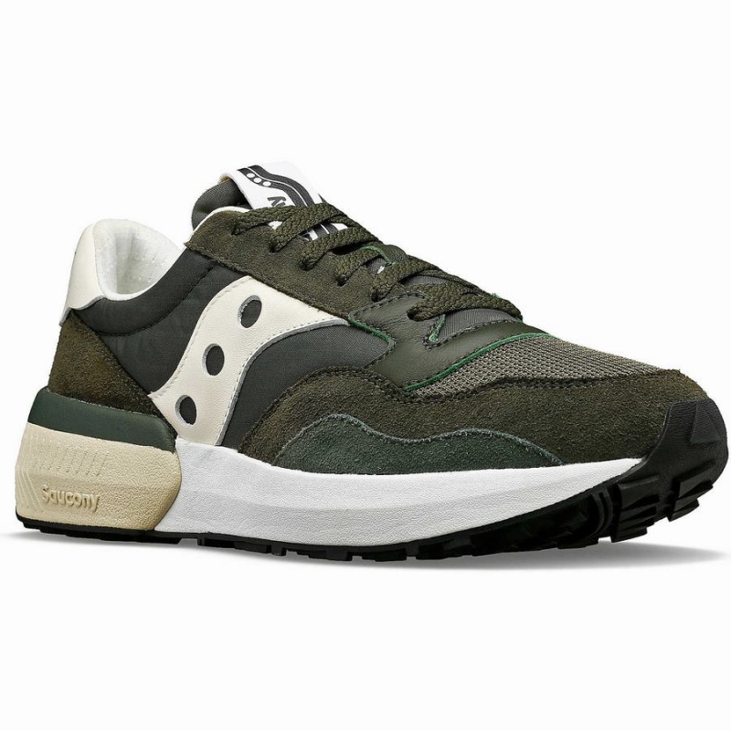 Green / Cream Saucony Jazz NXT Men's Sneakers | Malaysia S94615-N67