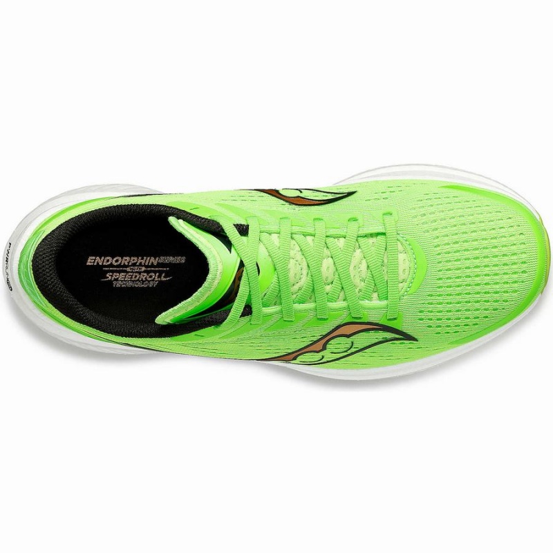 Green / Gold Saucony Endorphin Speed 3 Men's Running Shoes | Malaysia S79315-W28