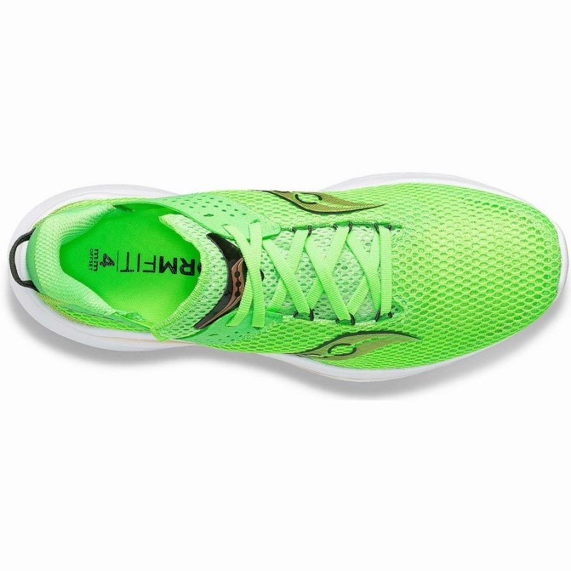 Green / Gold Saucony Kinvara 14 Men's Running Shoes | Malaysia S51748-U51